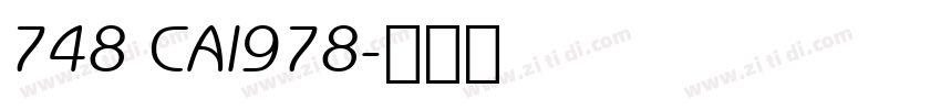 748 CAI978字体转换